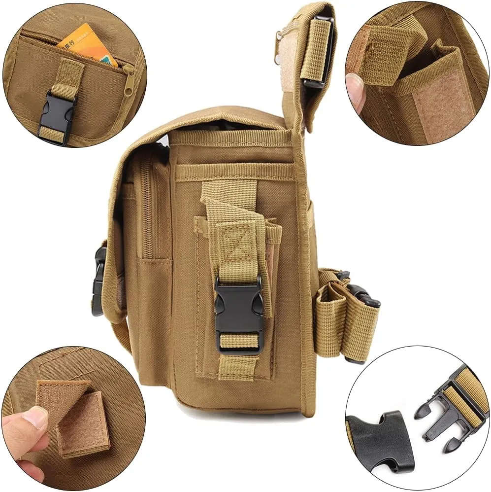 Tactical Thigh Pack Pouch Military Drop Leg Bag for Men Multifunctional Waist Bag