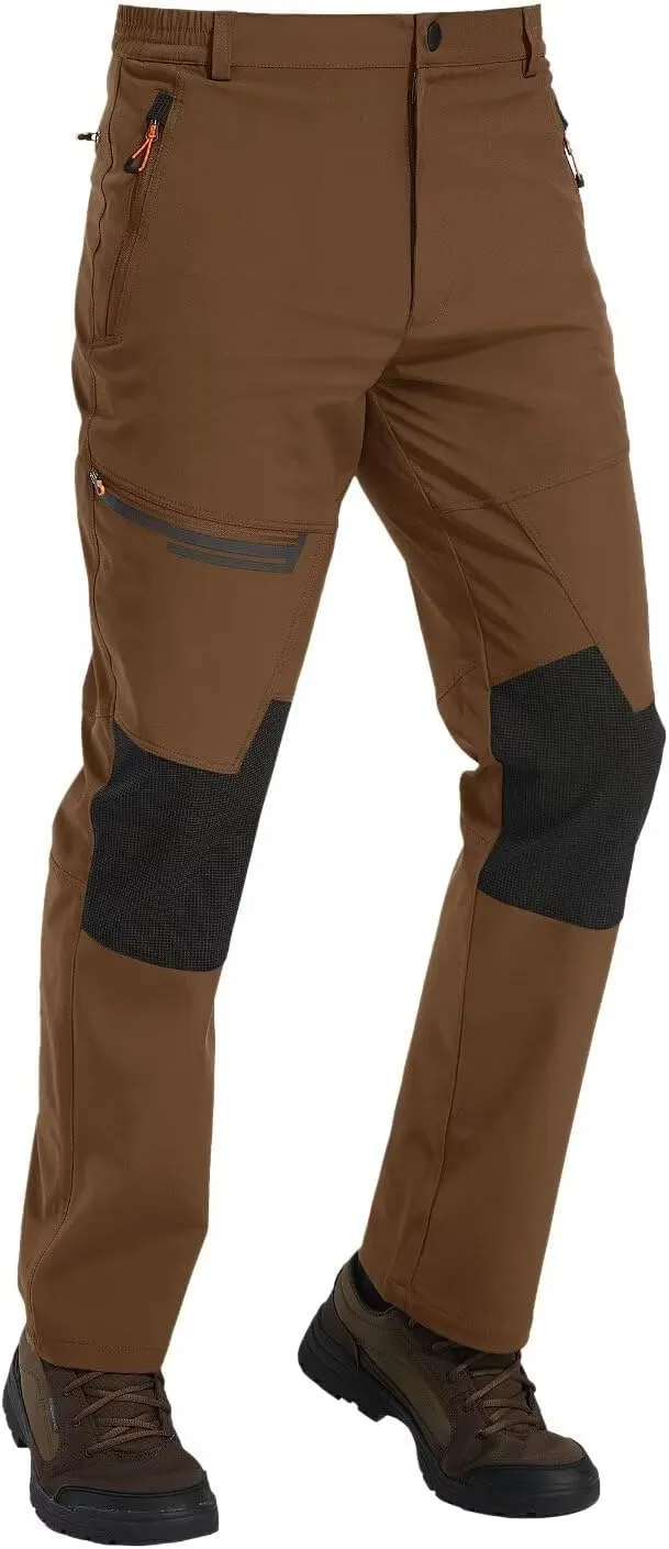 TACVASEN Men's Snow Ski Pants Windproof Snowboard Pants for Men Water Resistant Hiking Pants Fleece Lined Winter Working