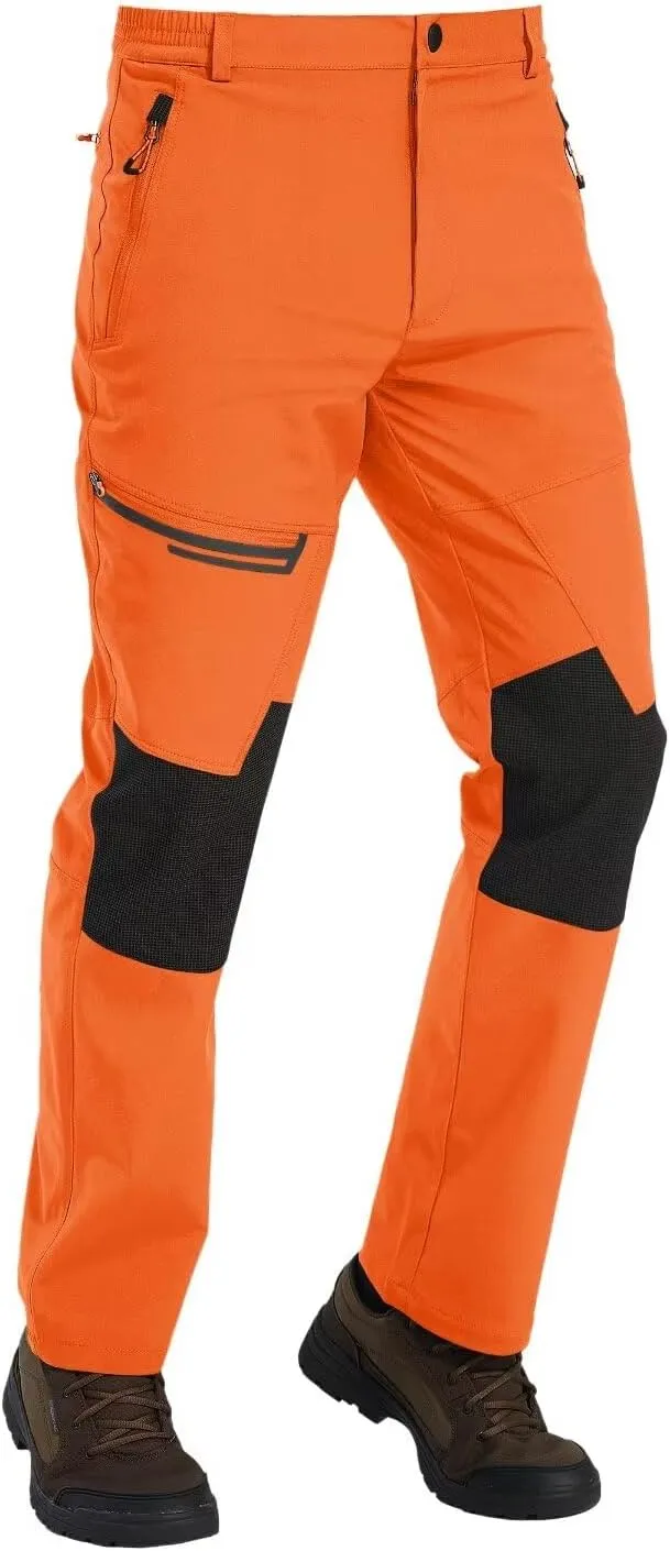 TACVASEN Men's Snow Ski Pants Windproof Snowboard Pants for Men Water Resistant Hiking Pants Fleece Lined Winter Working