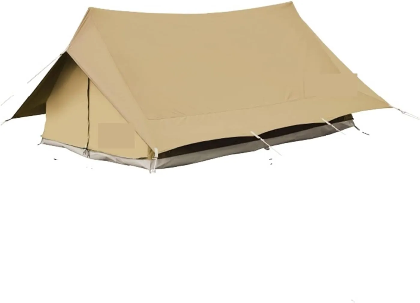 Tent Outdoor Camping Cotton Double Peak Tent Rain-Proof Large Space Breathable Tent (Color : Birch White) (Birch White One Size)