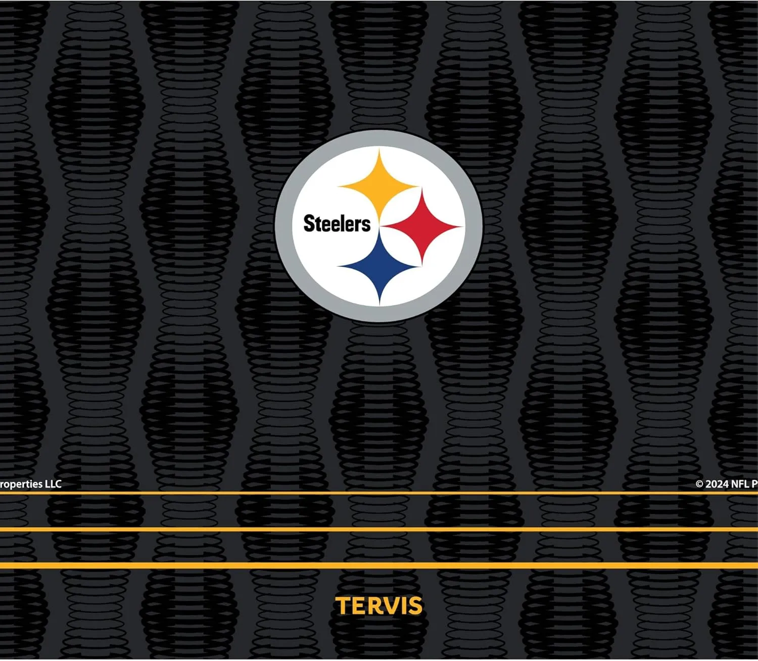Tervis Venture Water Bottle NFL® Pittsburgh Steelers - Full Speed Triple Walled Insulated Tumbler Travel Cup Keeps Drinks Cold & Hot, 26oz, Stainless Steel