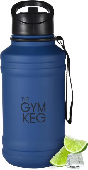 THE GYM KEG Stainless Steel Water Bottle - Leak-Proof, Insulated Beverage Container for Hot and Cold Drinks - Durable, Versatile and Kid-Safe - Keg Stainless Steel Bottle - New