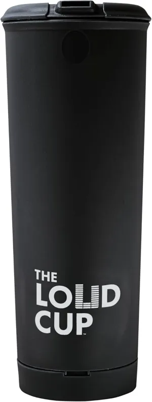 The LoudCup Tumbler   Stadium Horn - Insulated Cup Reusable Water Bottle Coffee Travel Mug - Worlds Loudest Cup for Game Day