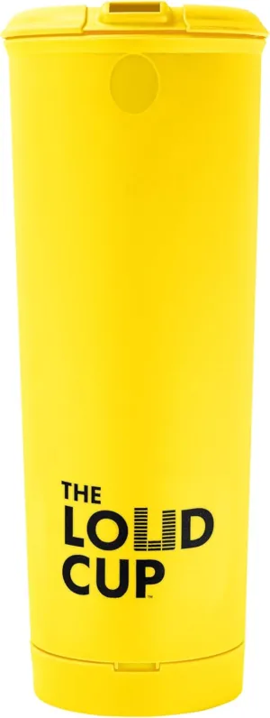 The LoudCup Tumbler   Stadium Horn - Insulated Cup Reusable Water Bottle Coffee Travel Mug - Worlds Loudest Cup for Game Day