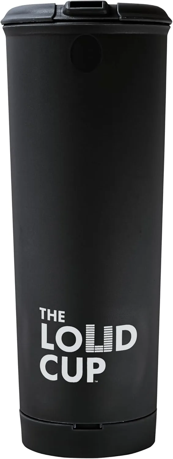 The LoudCup Tumbler   Stadium Horn - Insulated Cup Reusable Water Bottle Coffee Travel Mug - Worlds Loudest Cup for Game Day