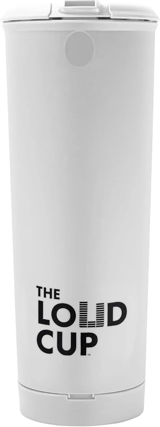 The LoudCup Tumbler   Stadium Horn - Insulated Cup Reusable Water Bottle Coffee Travel Mug - Worlds Loudest Cup for Game Day