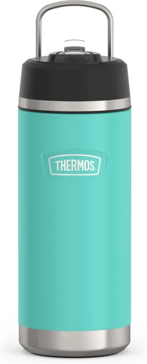THERMOS ICON SERIES, Insulated Water Bottle with Straw Lid - 18 Ounce, Seafoam - Stainless Steel Vacuum Insulated Water Bottle with Straw Lid