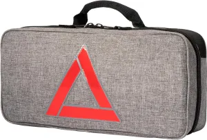 Thrive Emergency Car Kits for Vehicles - Roadside Emergency Car Kit (104 Pieces) - Car Kits for Emergency - Roadside Car Kit with Jumper Cables and Mini First Aid Kit - Gray Bag