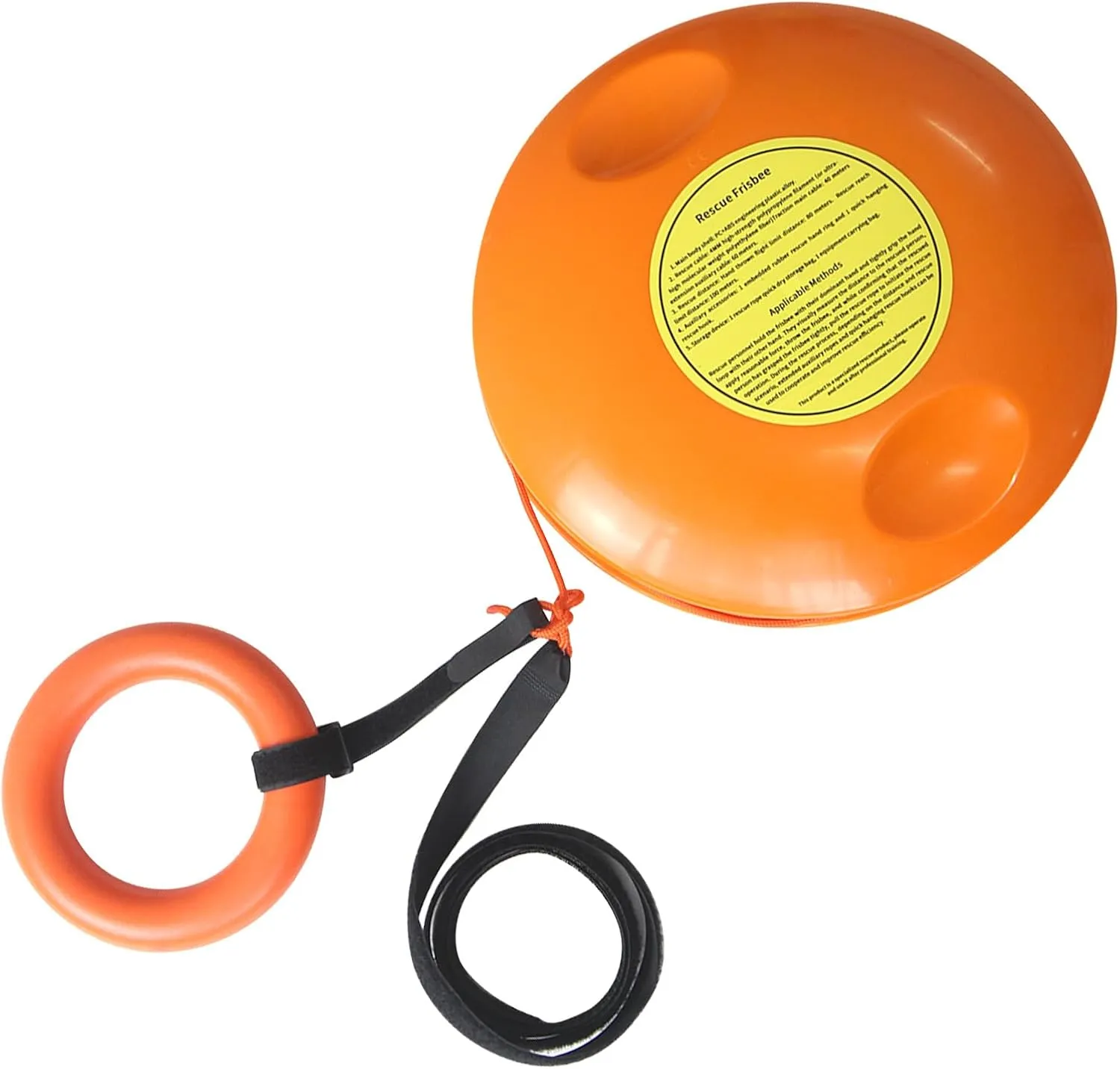 Throwable Emergency Rescue Disc for Water and Ice Emergencies Rescue Equipment, 131ft Rescue Rope, Throwable Device for Kayaking and Rafting, Safety Equipment for Raft and Boat