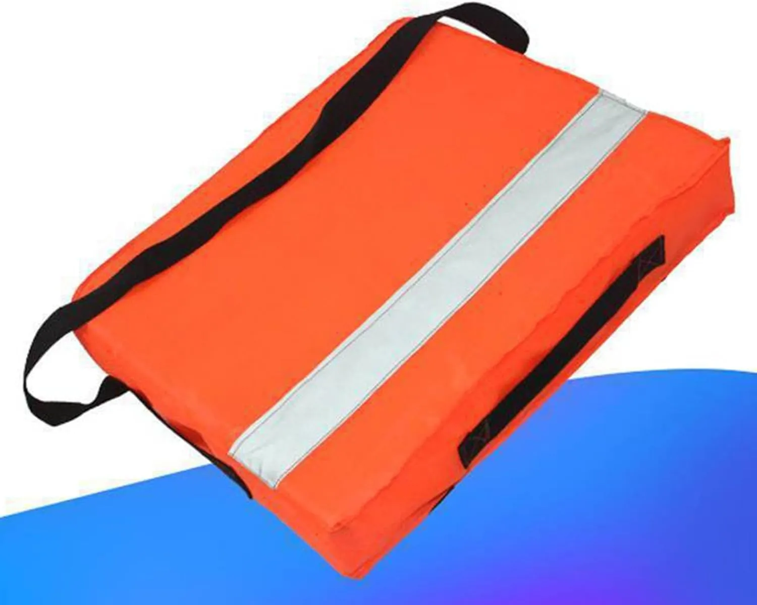 Throwable Flotation Device - High-Buoyancy Boat Cushion with Adjustable Strap, Waterproof Rescue Floatation Device for Boating Swimming Safety