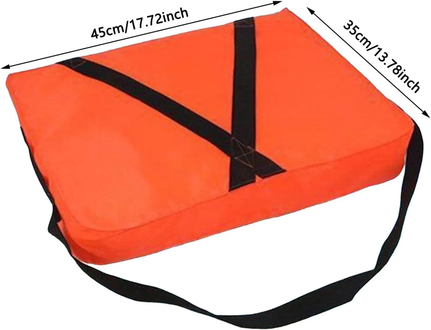 Throwable Flotation Device - High-Buoyancy Boat Cushion with Adjustable Strap, Waterproof Rescue Floatation Device for Boating Swimming Safety