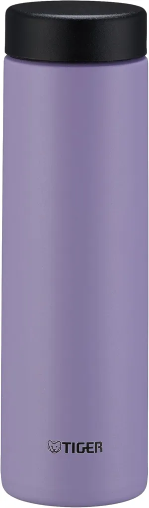 TIGER MMZ-W050VW Water Bottle, 16.9 fl oz (500 ml), White Water, Screw Stainless Steel Bottle, With Lid and Seal, Easy Wash, Easy Cap, Vacuum Insulated, Mug, Thermal Insulation, Tumbler, Lavender