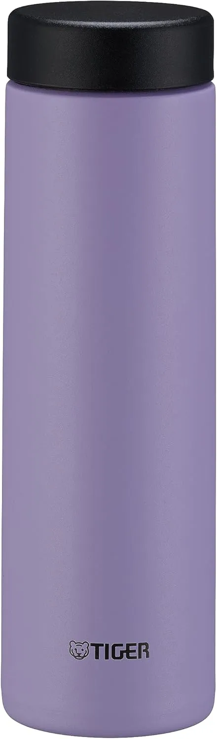 TIGER MMZ-W050VW Water Bottle, 16.9 fl oz (500 ml), White Water, Screw Stainless Steel Bottle, With Lid and Seal, Easy Wash, Easy Cap, Vacuum Insulated, Mug, Thermal Insulation, Tumbler, Lavender