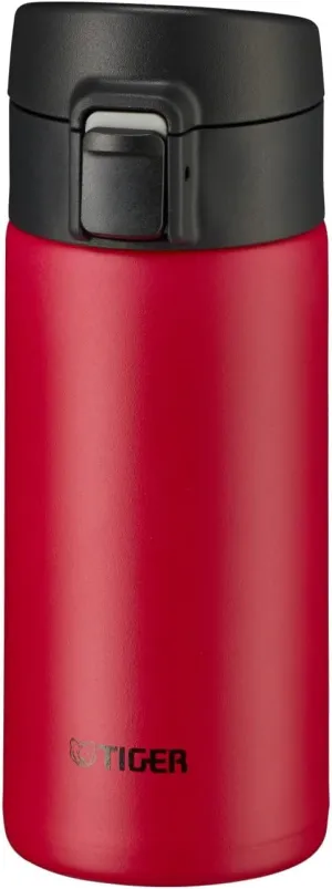 Tiger Thermos Flask MKA-K036RK Tiger Water Bottle, 12.2 fl oz (360 ml), One-touch, Lightweight, Stainless Steel Bottle, Vacuum Insulated, Hot and Cold Retention, Red