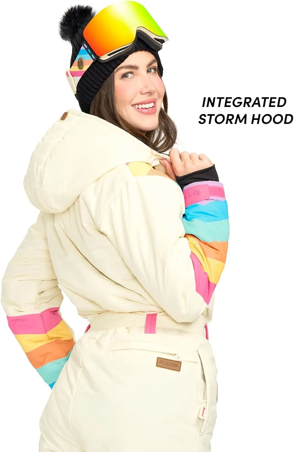 Tipsy Elves Snow Suits for Women - Retro Cute Women’s Insulated Ski Suit - Warm Waterproof Winter One Piece Outfit