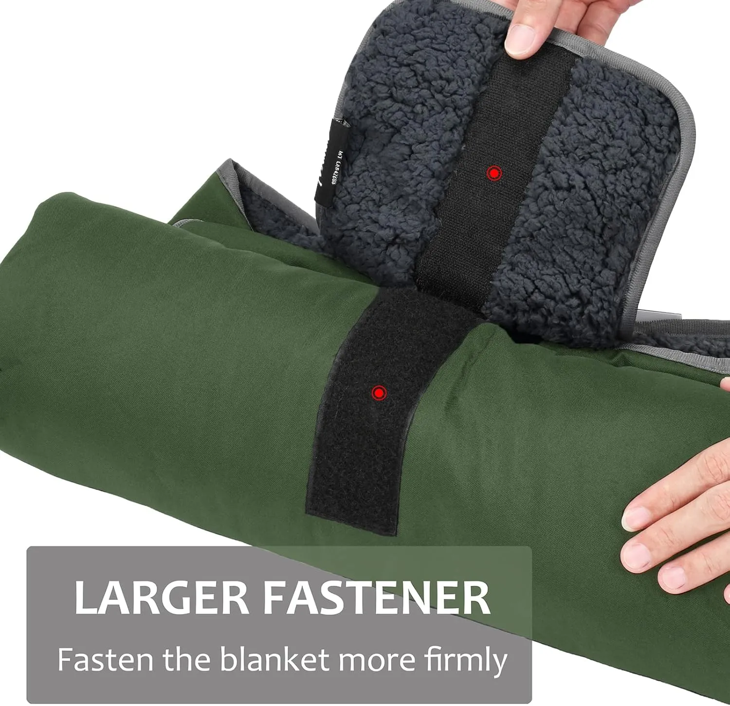 Tirrinia Outdoors Waterproof Camping Blanket,Sherpa Fleece Warm Windproof Soccer Stadium Blanket for Car Football Beach Concerts,51''X 59''