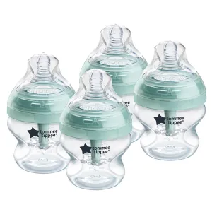 Tommee Tippee Advanced Anti-Colic BPA Free Baby Bottles, Slow Flow Breast-Like Nipple, 5oz, Newborn 0  Months, Special Design Keeps Air Away from Milk and Baby, Pack of 4