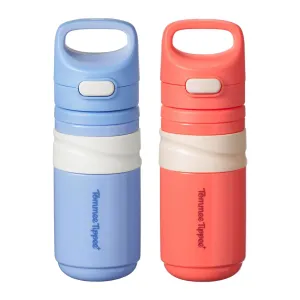 Tommee Tippee Insulated Flip Top Sporty Spill-Proof Toddler Water Bottle for 18 Months , 11oz, Push-to-Open Lid Helps Keep Spout Clean, Pack of 2, Blue and Red