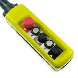 Tool Part for ABS 2 Speed Hoist Crane 4 Pushbutton Pendant Control Station with Emergency Stop 3A IP65-15 to 70 Degrees C
