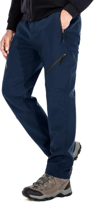Toomett Snow pants men ski waterproof Hiking Insulated Fleece Lined winter Outdoor softshell cargo pants