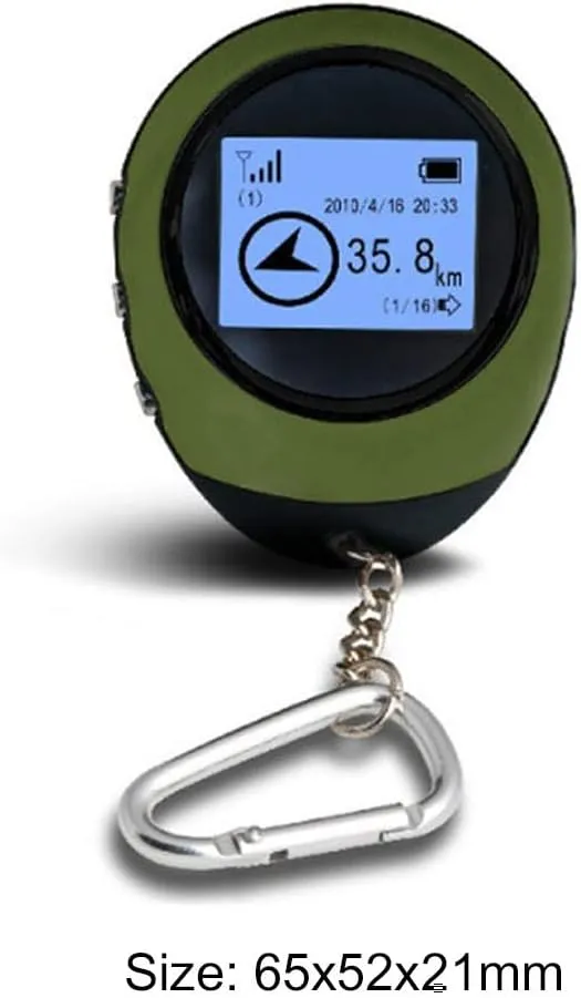 Tracker GPS Navigation Receiver with Buckle Rechargeable for Forest Tourism Hiking Compass Device Locator Recorder Tool