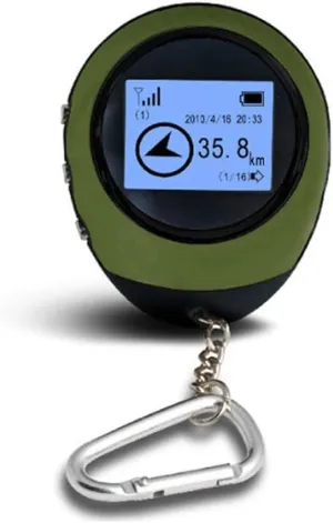 Tracker GPS Navigation Receiver with Buckle Rechargeable for Forest Tourism Hiking Compass Device Locator Recorder Tool