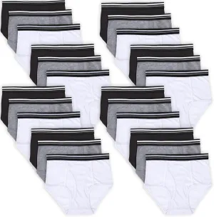 Trail maker Men’s Briefs Underwear Multipack Cotton Polyester 50 Pack Bulk Underwear for Homeless Men, Disaster Relief