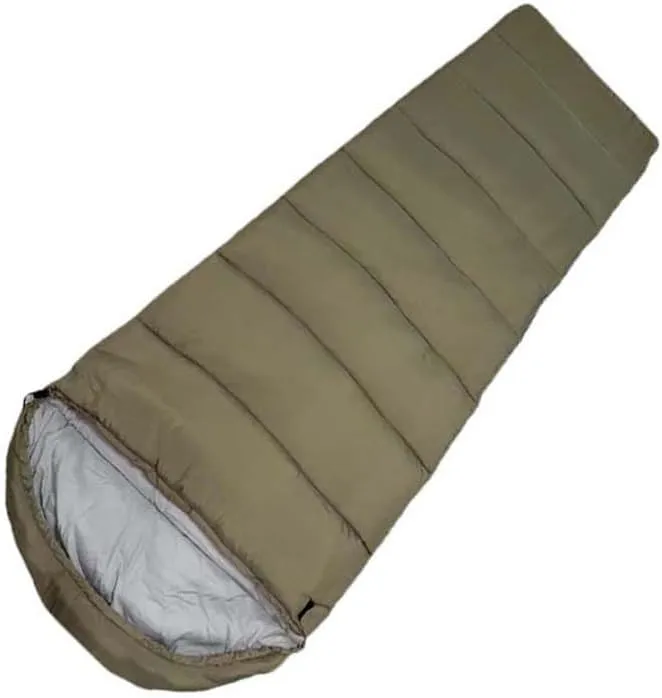 Trapezoidal Camping Waterproof Envelope with Hood Washable Portable Outdoor Thickened Warm Sleeping Bag