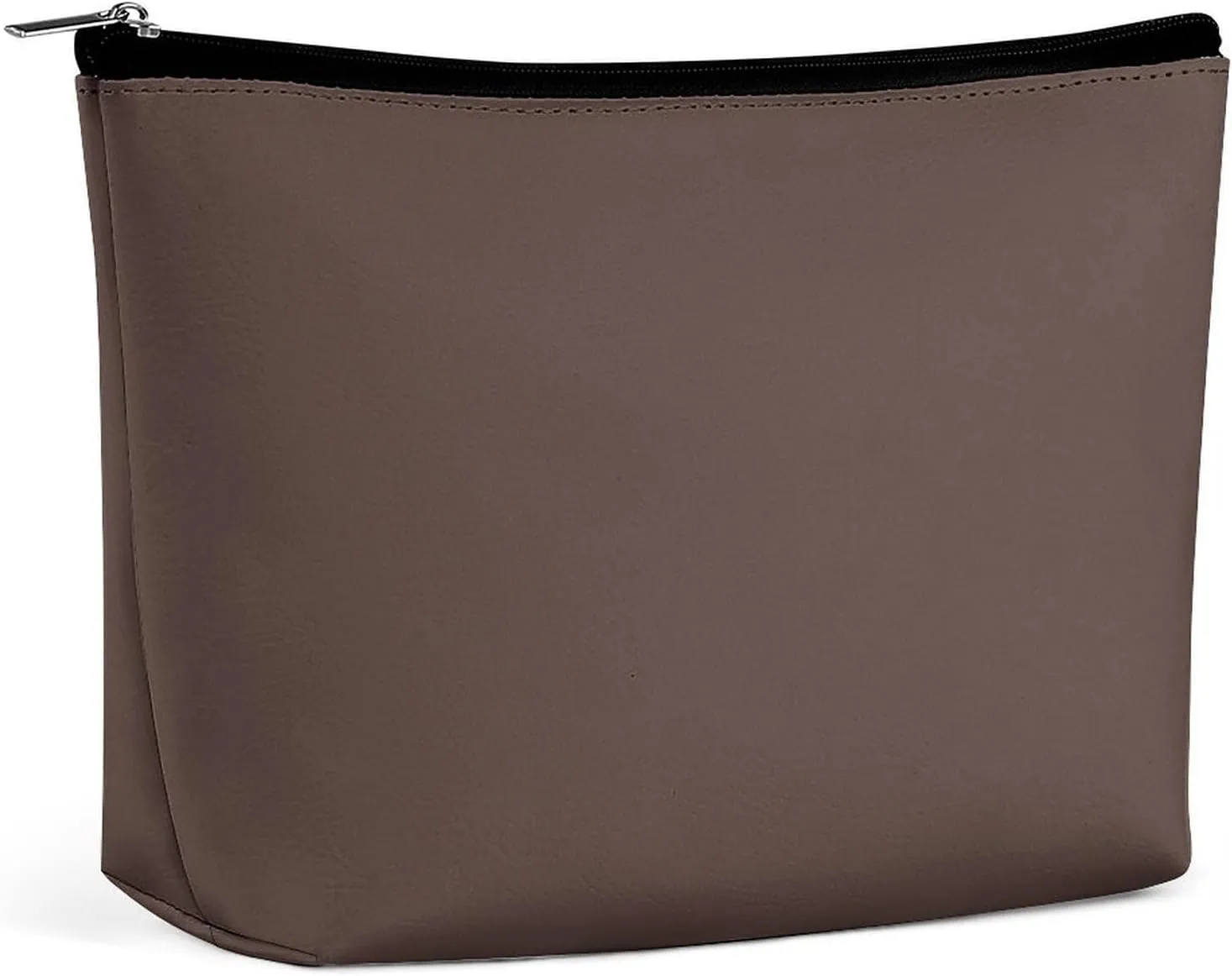 Travel Makeup Bag, Dark Brown Solid Color Background Cosmetic Bags for Women Large Capacity Waterproof Toiletry Pouch Make up Organizer