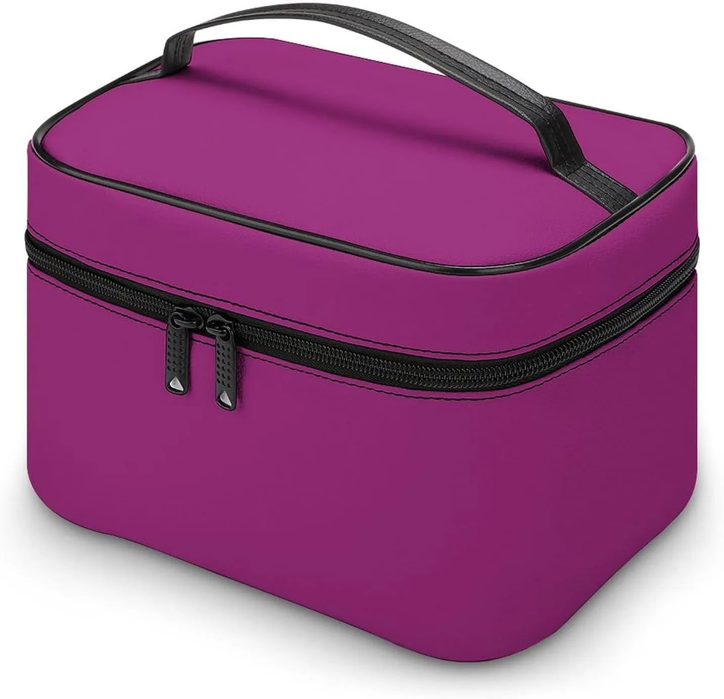 Travel Makeup Bag, Dark Pink Cosmetic Bags for Women Large Capacity Waterproof Toiletry Bag Make up Organizer