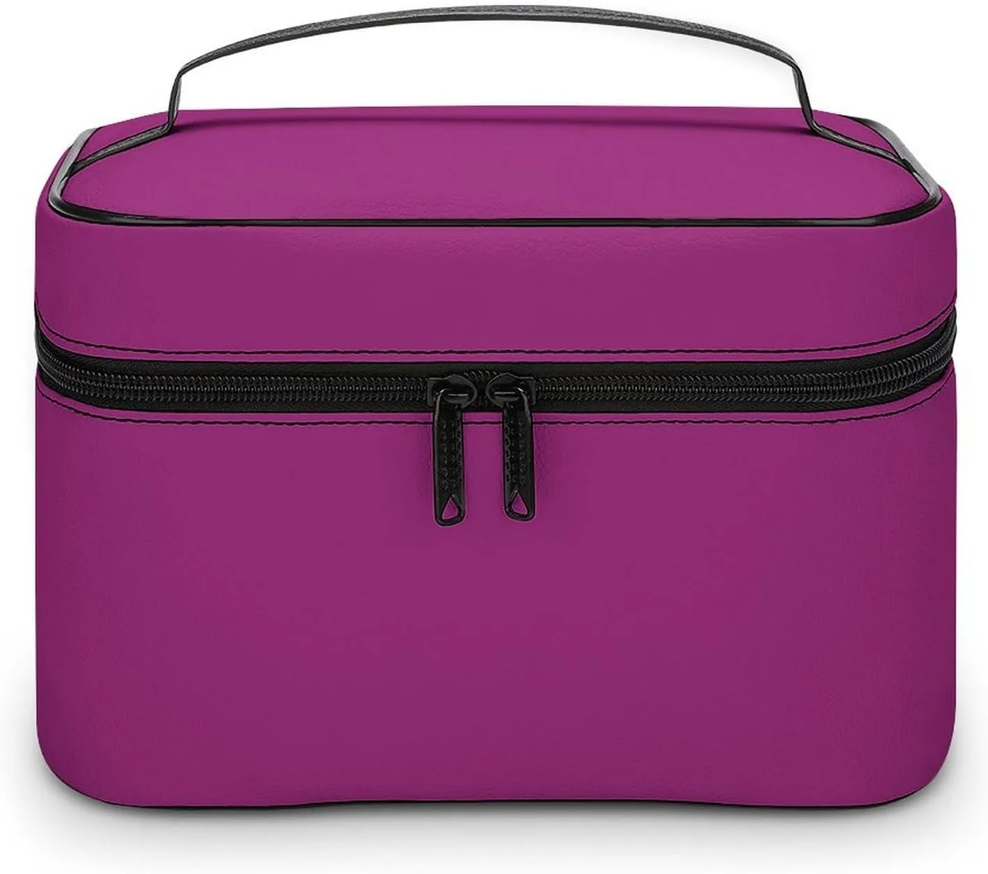 Travel Makeup Bag, Dark Pink Cosmetic Bags for Women Large Capacity Waterproof Toiletry Bag Make up Organizer