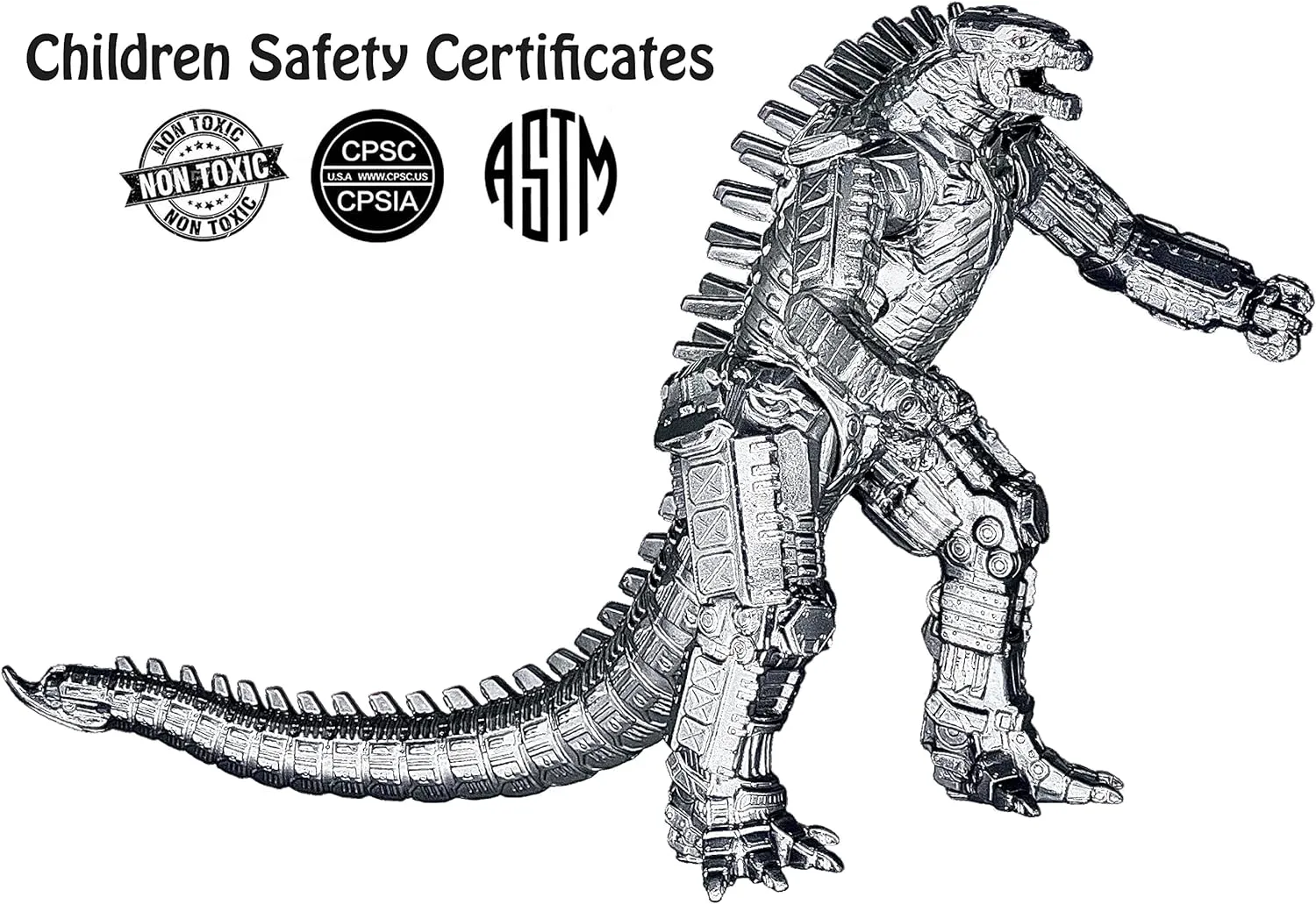 TwCare MechaGodzilla Mecha Godzilla vs. Kong Toy Action Figure, 2021 Movie Series Movable Joints King of The Monsters Birthday Kid Gift, Travel Bag