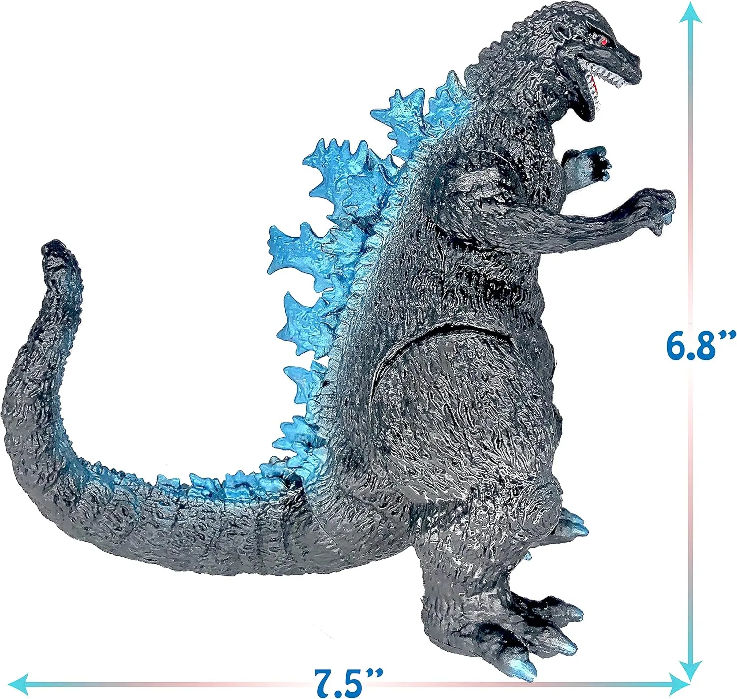 TwCare Set of 2 Mecha King Ghidorah vs 1954 65th Anniversary vs Heisei Era Classic Godzilla Toy, 2021 Movable Joints Action Movie Series Soft Vinyl, Carry Bag