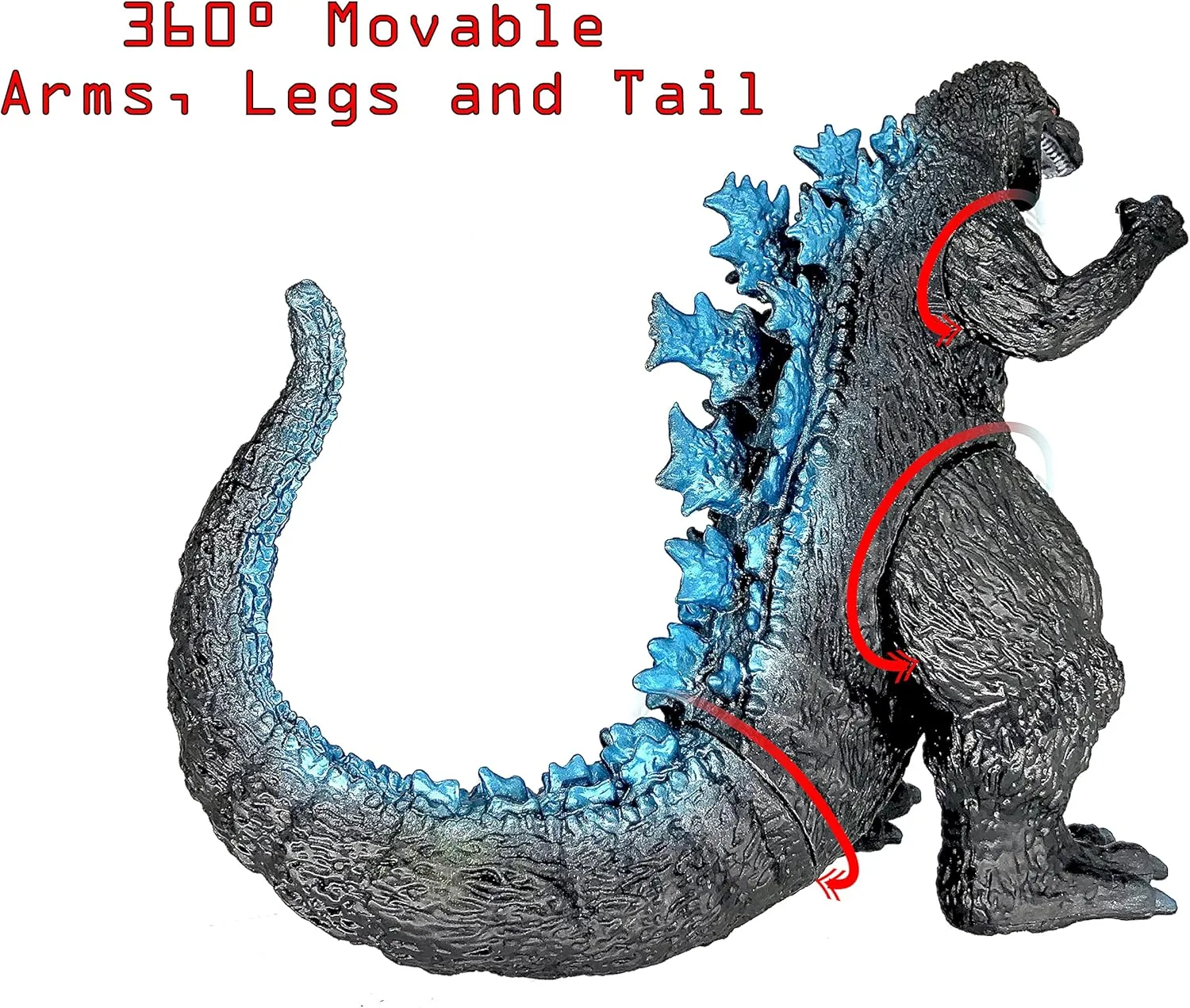 TwCare Set of 2 Mecha King Ghidorah vs 1954 65th Anniversary vs Heisei Era Classic Godzilla Toy, 2021 Movable Joints Action Movie Series Soft Vinyl, Carry Bag