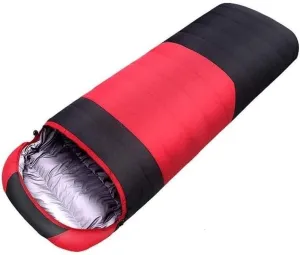 Ultralight Adult Envelope Sleeping Bag with White Duck Down, Waterproof Nylon, Four Seasons Camping Travel Bag