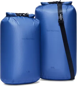 Ultralight Dry Bag Set for Backpacking, Waterproof Dry Sack for Camping, Hiking, Motorcycle, Lightweight Stuff Sack Set of 3 Pack