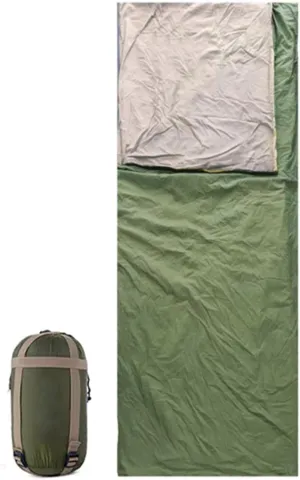 Ultralight Sleeping Bag, Envelope Lightweight Portable Comfort with Compression Sack Long Full Sized Zipper Camping Blanket