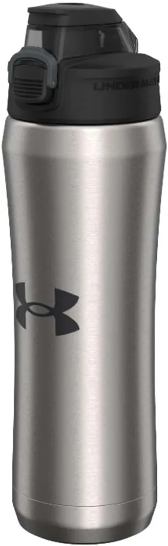 Under Armour 18oz Stainless Steel Water Bottle, Vacuum Insulated, Self Draining Protective Cap, Leak Proof, For Kids & Adults, All Sports, Gym