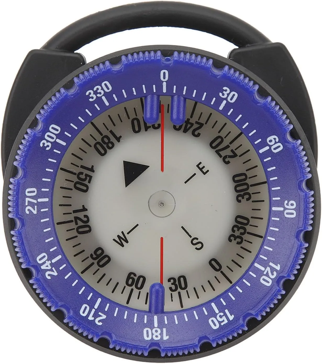 Underwater Diving Compass Luminous Magnetic Pipe Clamp Diving Compass for Diving Water Sports ABS Material 50M Depth