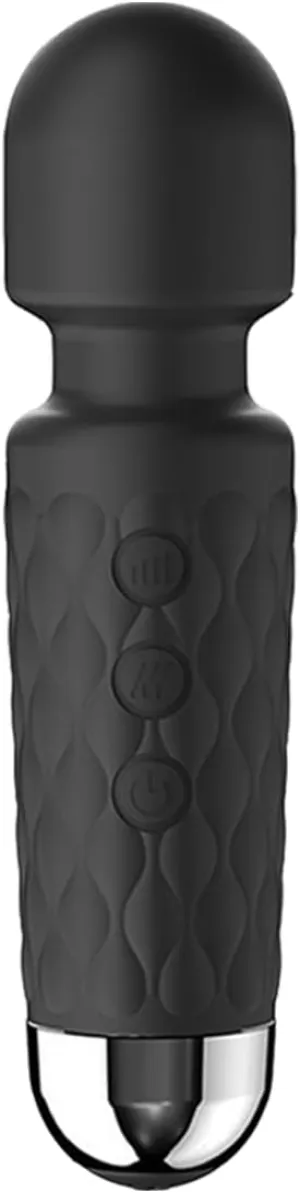 Upgraded Back Muscle Massager - Multiple Modes & Speeds Available - Powerful and Portable Mini Massager to Relieve Aches and Pains - Black