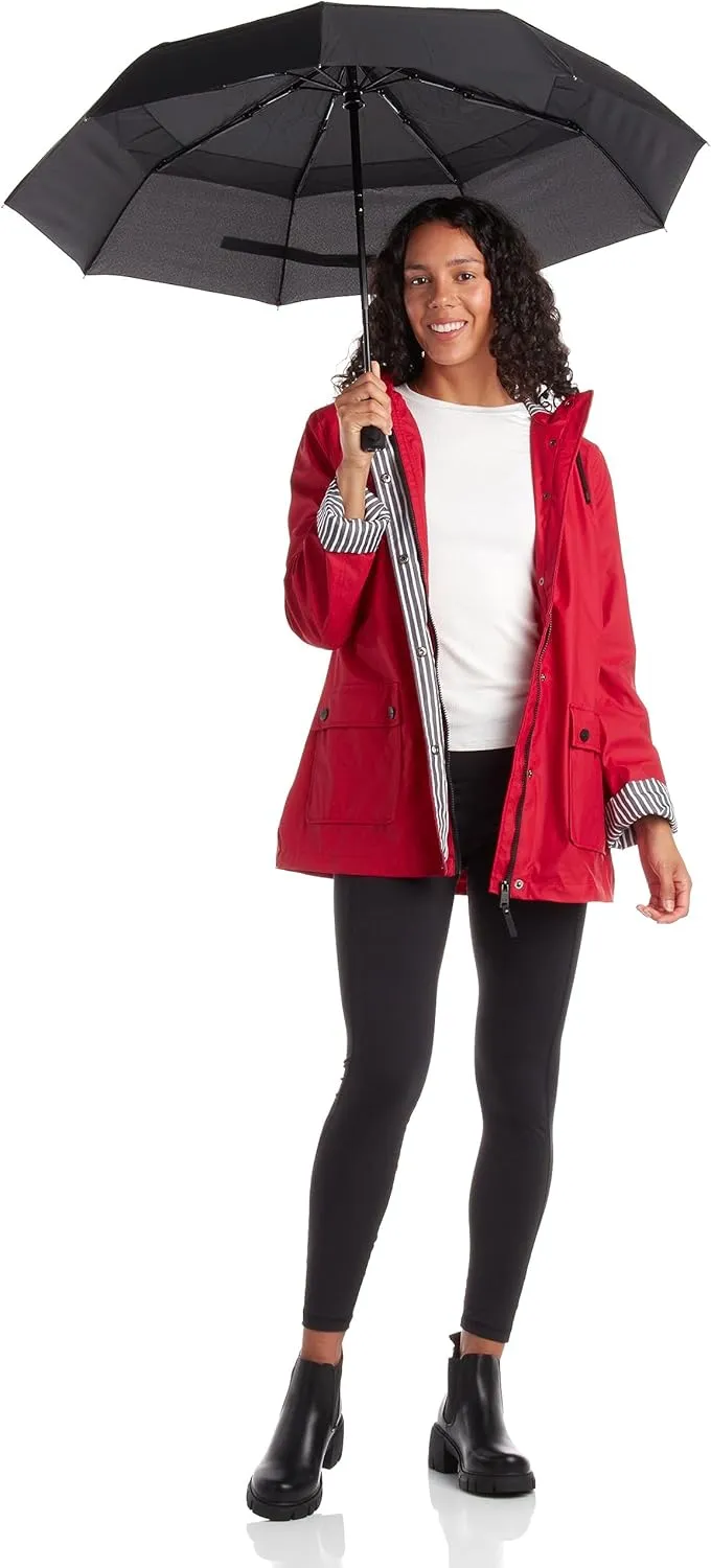 URBAN REPUBLIC Rain Jacket Women - Lightweight Waterproof Windbreaker for Women (S-3XL)