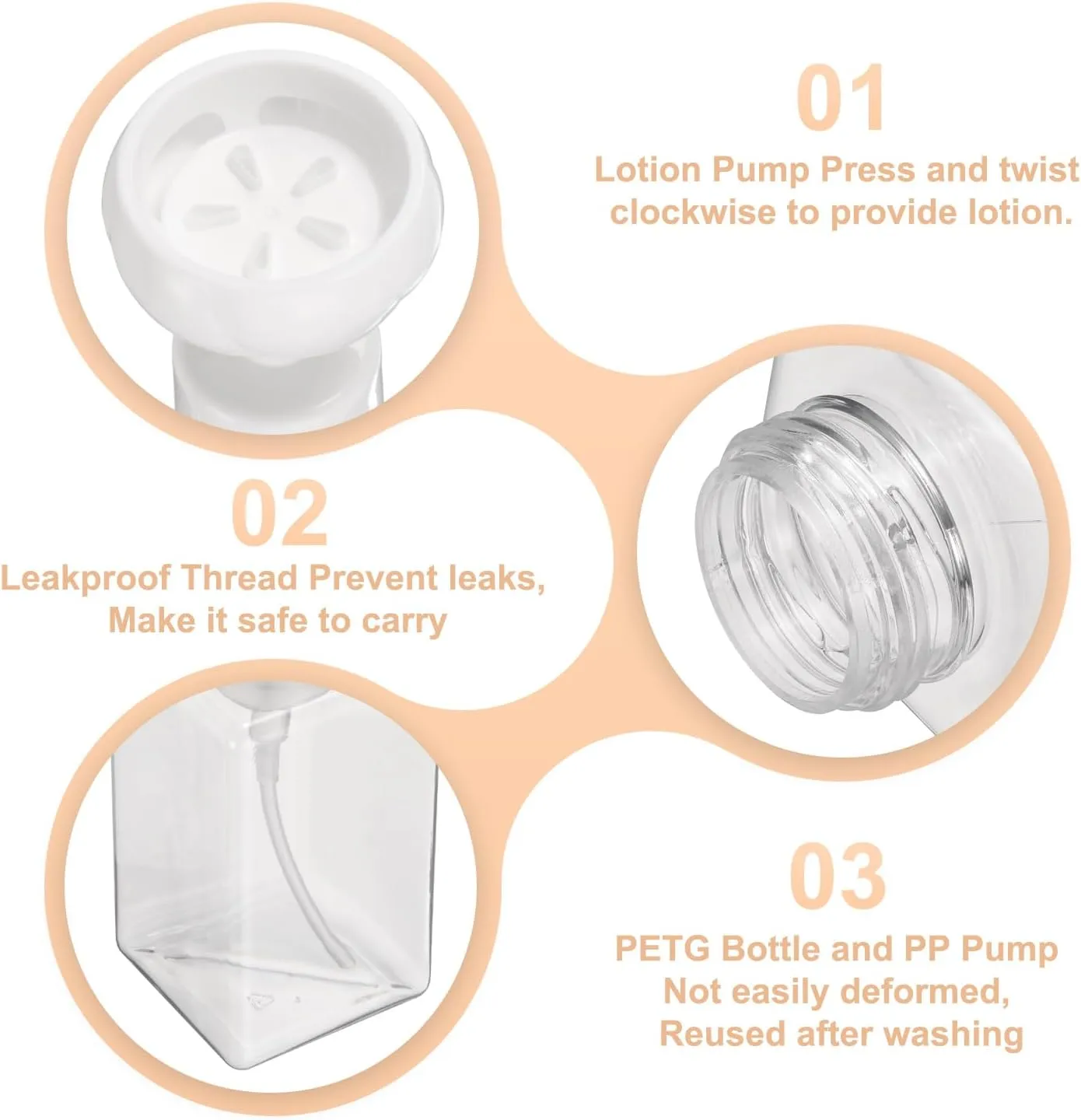 uxcell 2PCS Flower Empty Foam Pump Bottle, 650ml Travel Foam Soap Dispenser Empty Refillable Plastic Pump Bottle for Lash Shampoo, Hand Soap, Facial Lotion(9.4" Clear)