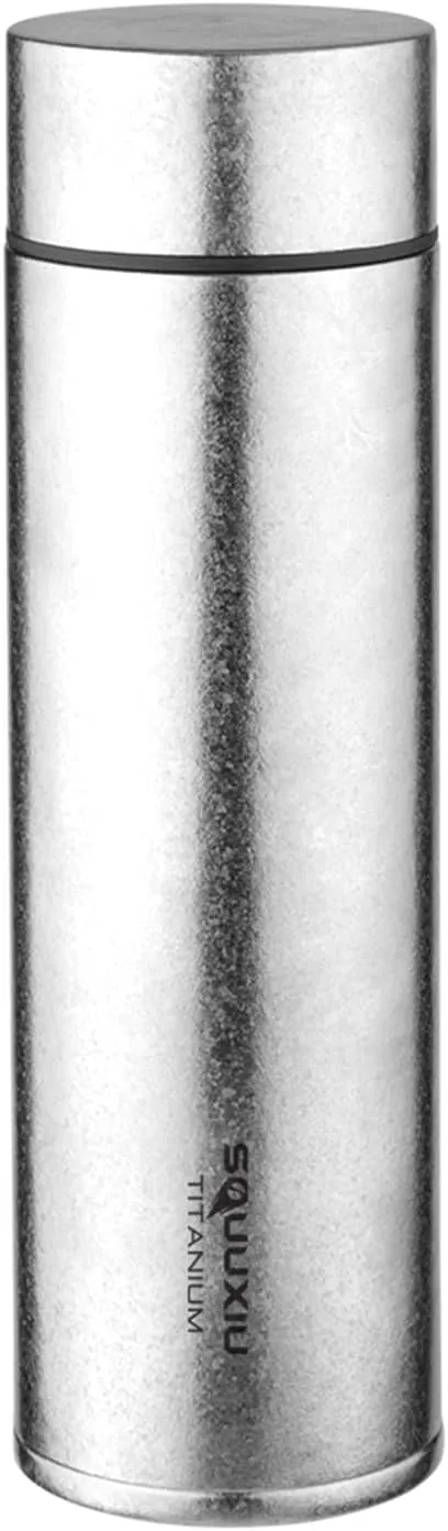 VACUUM FLASK INSULATED WATER BOTTLE WITH TEA FILTER FOR CAMPING HIKING (Sandblasted)