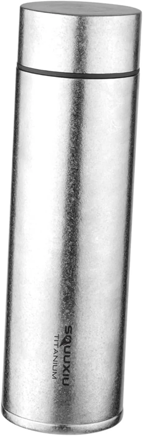 VACUUM FLASK INSULATED WATER BOTTLE WITH TEA FILTER FOR CAMPING HIKING (Sandblasted)