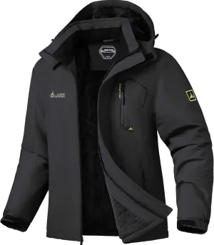 V.A.TOR 189 UNCO&BOROR Men's Winter Thermal Insulated Ski Jacket,Waterproof Coat with Hood for Hiking & Snowboarding