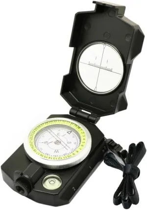 Versatile Metal Compass with Glow-in-The-dark Outdoor Gear with Inclinometer