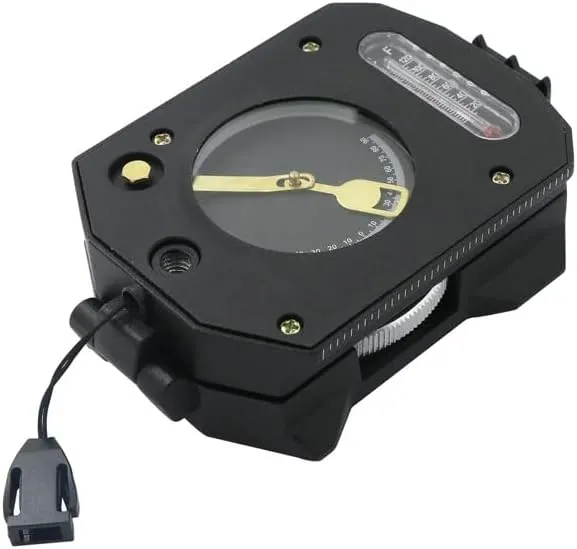 Versatile Metal Compass with Glow-in-The-dark Outdoor Gear with Inclinometer