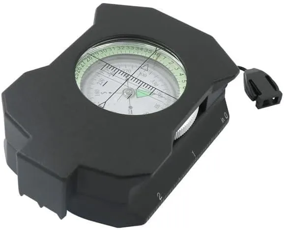 Versatile Metal Compass with Glow-in-The-Dark Outdoor Gear with Inclinometer