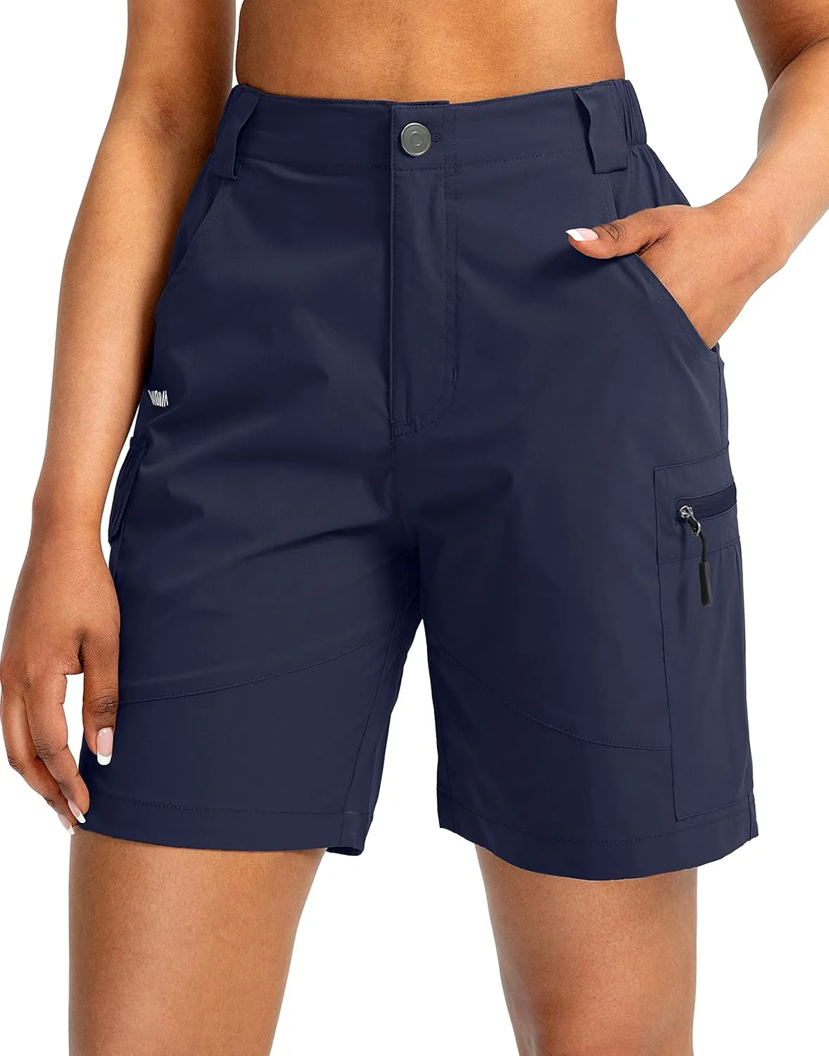 Viodia Women's 7" Hiking Cargo Shorts with Pockets Quick Dry Lightweight Shorts for Women Golf Casual Summer Shorts