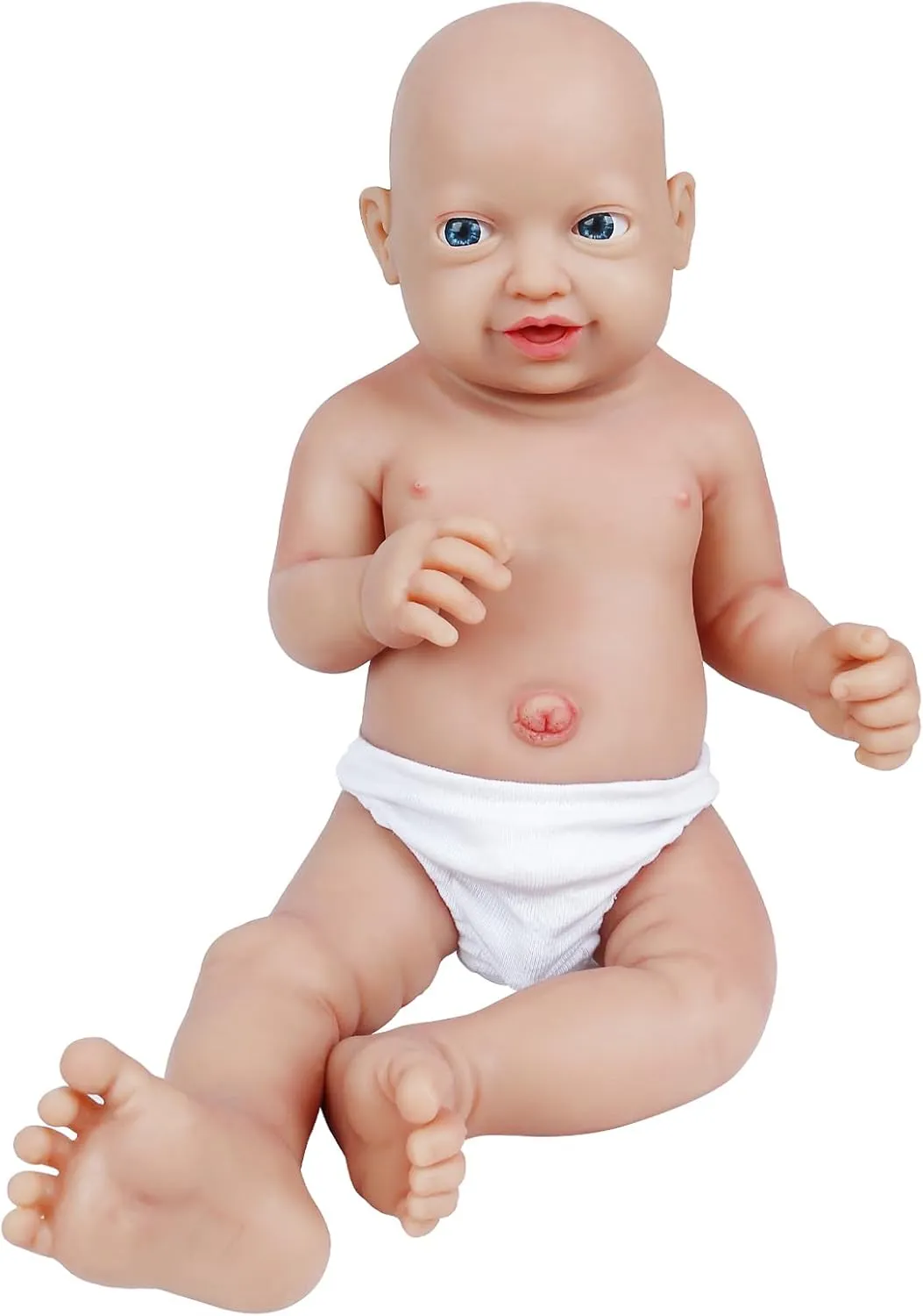 Vollence 18 inch Full Body Silicone Baby Dolls, Not Vinyl Dolls, Soft Silicone Dolls Full Silicone Baby,Collectible Dolls, Baby Gifts, Teaching Dolls - Boy